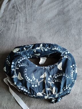My Brest Friend Nursing Pillow Cover Navy Floral Print